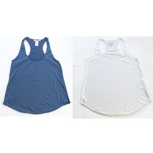 American Rag Rolled Hem Racer Back Tank Tops Set of 2